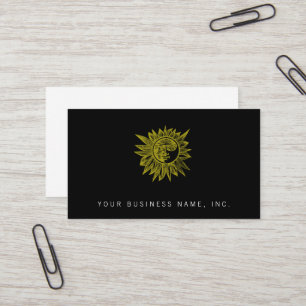 Tarjeta De Visita Sol estilo Letterpress