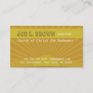 Tarjeta De Visita Sol meditativa espiritual moderna