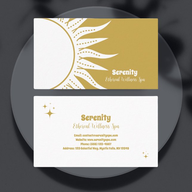 Tarjeta De Visita Sol y luna celestes holísticos (Subido por el creador)