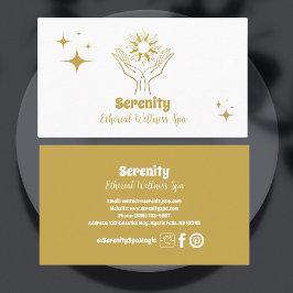 Tarjeta De Visita Sol y luna celestes holísticos