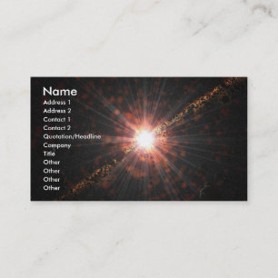 Tarjeta de visita solar de la visión 5