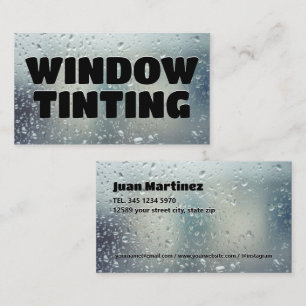 Tarjeta De Visita 🔆 Solar Window Tint Business Card