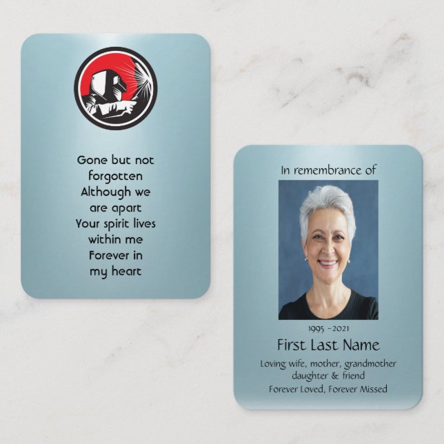 Tarjeta De Visita Soldado conmemorativo de la oración de la soldadur (Anverso / Reverso)