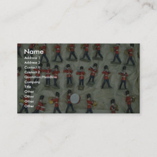 Tarjeta De Visita Soldados pintados de la ventaja