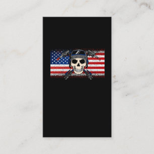Tarjeta De Visita Soldadura de metal de la bandera estadounidense so