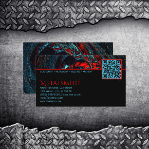 Tarjeta De Visita Soldadura de metalero de Océano Inferno