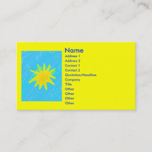 Tarjeta de visita soleada