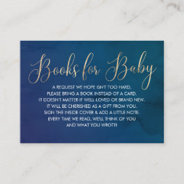 Tarjeta De Visita Solicitud de libro de Baby Shower