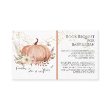 Solicitud de libro de bebé de especias de calabaza