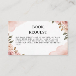Tarjeta De Visita Solicitud de libro de flores de jardín acuático