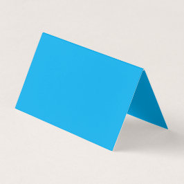Tarjeta De Visita Solid Cyan Blue Background