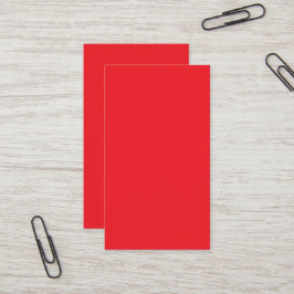 Tarjeta De Visita Solid Red Background
