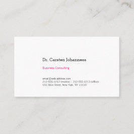 Tarjeta De Visita ¡Sólo claro y rosa!