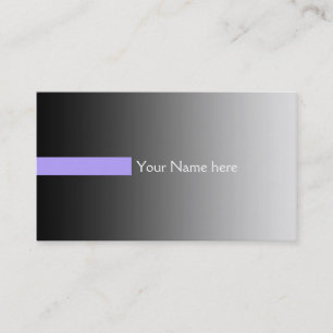 Tarjeta De Visita SÓLO degradados COLOR gris - rayas violeta + texto