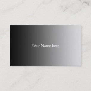 Tarjeta De Visita SÓLO degradados de COLOR - gris negro