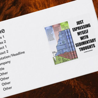 Tarjeta De Visita Sólo expréyenme con pensamientos sedimentarios