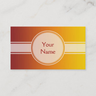 Tarjeta De Visita SÓLO gradientes COLOR - tierra + tu texto
