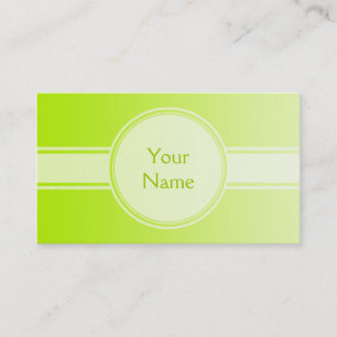 Tarjeta De Visita SÓLO gradientes COLOR - verde primavera + tu texto