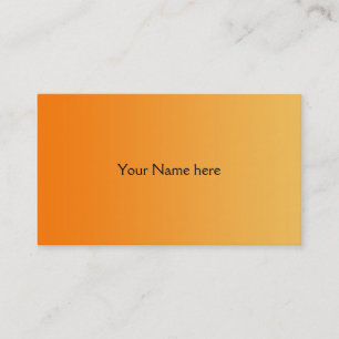 Tarjeta De Visita SÓLO gradientes DE COLOR - naranja