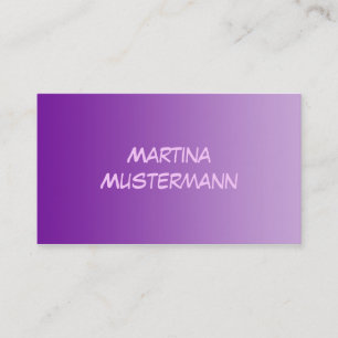 Tarjeta De Visita SÓLO gradientes de COLOR - púrpura + rosa neón