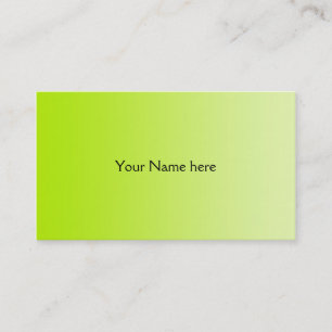 Tarjeta De Visita SÓLO gradientes de COLOR - verde primavera