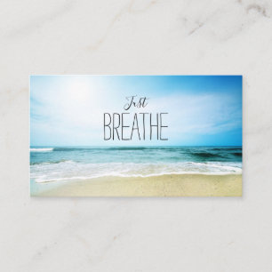 Tarjeta De Visita Solo Respira Yoga y Bienestar