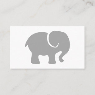 Tarjeta De Visita Sólo un elefante gris