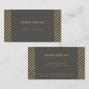 Tarjeta De Visita Soluciones empresariales de lujo Gold