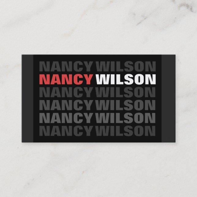 Tarjeta De Visita Sombra (Anverso)