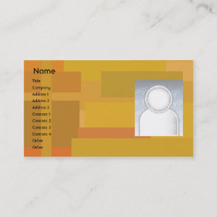 Tarjeta De Visita Sombras anaranjadas - negocio