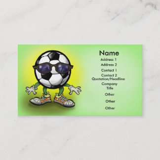 Tarjeta De Visita Sombras de fútbol