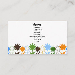 Tarjeta De Visita Sombras de los girasoles - modificadas para