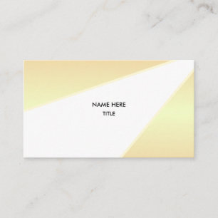 Tarjeta De Visita Sombras doradas elegantes y blancas