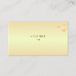 Tarjeta De Visita Sombras doradas elegantes y puntos dorados