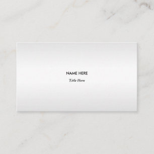 Tarjeta De Visita Sombras grises plateadas elegantes
