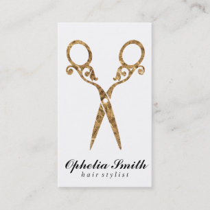Tarjeta De Visita Sombras Ornato / Oro