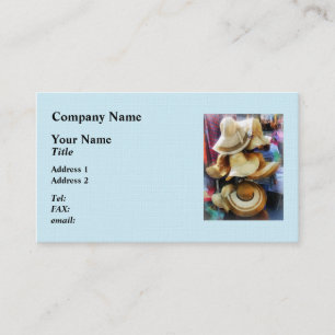 Tarjeta De Visita Sombreros de Paja