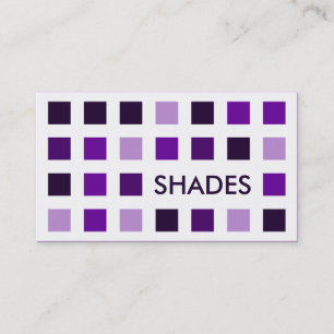Tarjeta De Visita SOMBRILLAS DE PURPLE (cuadrados mod)