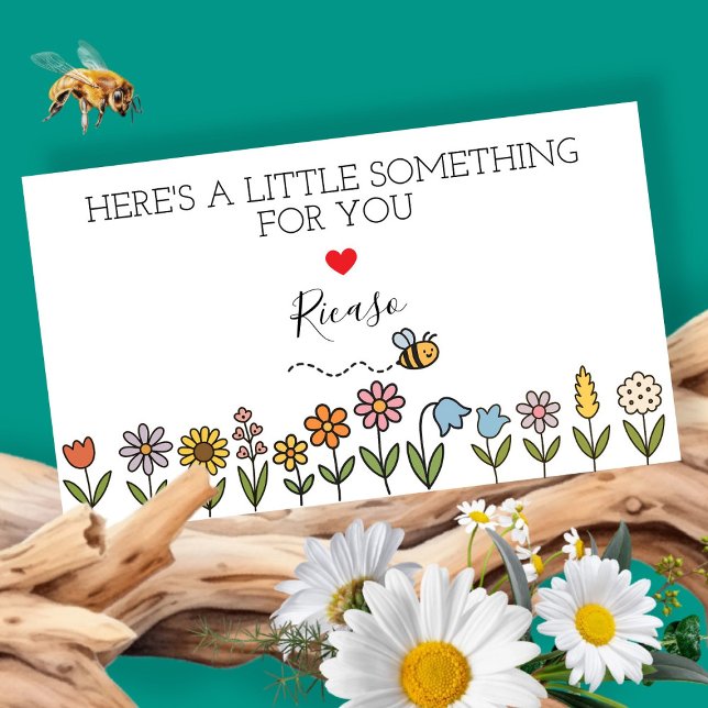 Tarjeta De Visita Something for You Bee on Flowers Personalized Gift (Something for You Bee on Flowers Personalized Gift Business Cards by Ricaso. Give a gift with flair)