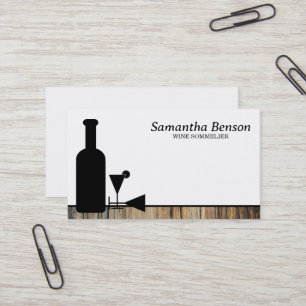Tarjeta De Visita Sommelier De Vino De Vino De Vino Profesional