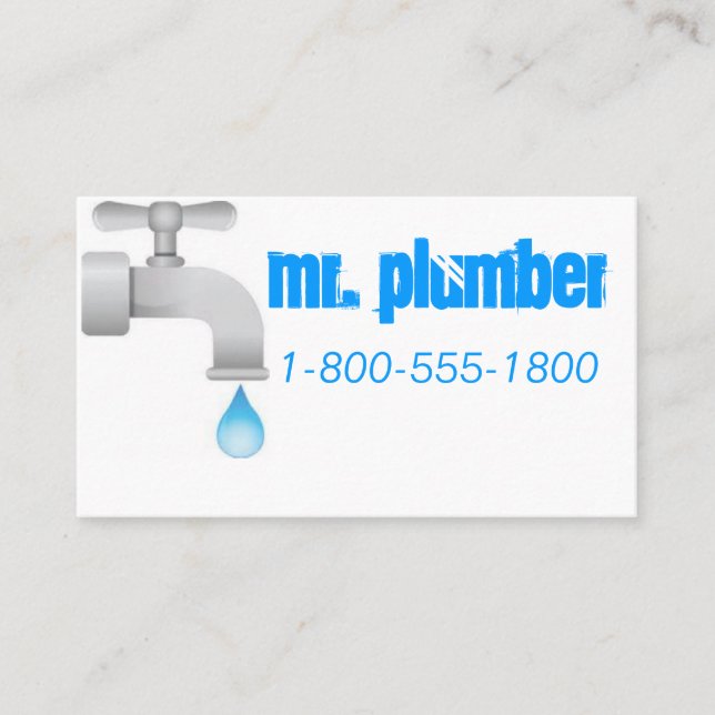 Tarjeta De Visita Sondear el azul (Anverso)