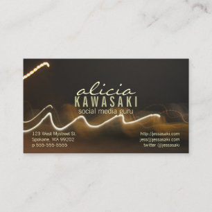 Tarjeta De Visita Sonido fotográfico