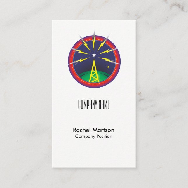 Tarjeta De Visita Sonido retro (Anverso)