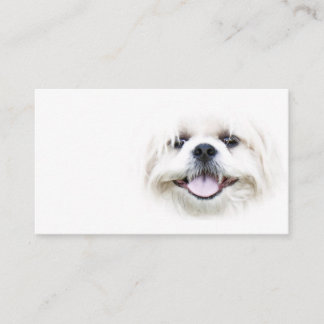 Tarjeta de visita sonriente del tzu de shih