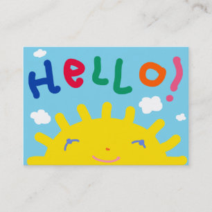 Tarjeta de visita Sonriente Sun