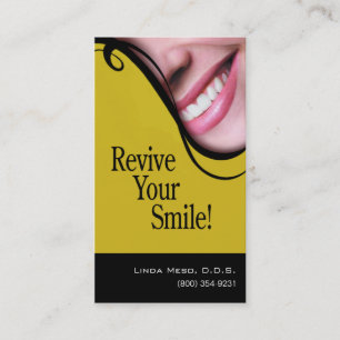 Tarjeta De Visita "Sonrisa 2" odontología cosmética del higienista