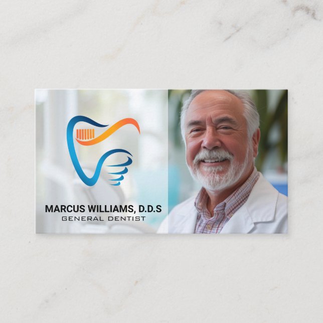 Tarjeta De Visita Sonrisa dentista | Logo de Creative Dental (Anverso)