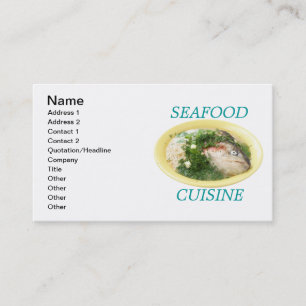 Tarjeta De Visita Sopa de pescado