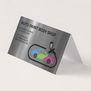 Tarjeta De Visita Soporte automático Trabajos de pintura de automó