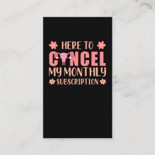 Tarjeta De Visita Soporte de histerectomía Superviviente de eliminac